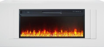 Каминокомплект Line 42 CRM (Разборный) - Cанд сноу с очагом Vision 42 LED