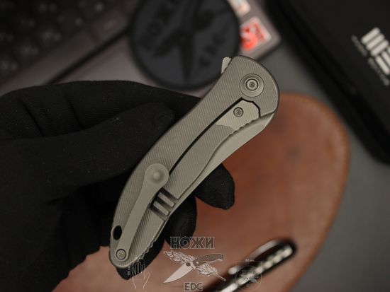 Складной нож WE Knife Mini Synergy 2012A c клинком из стали CPM-20CV, рукоять титан