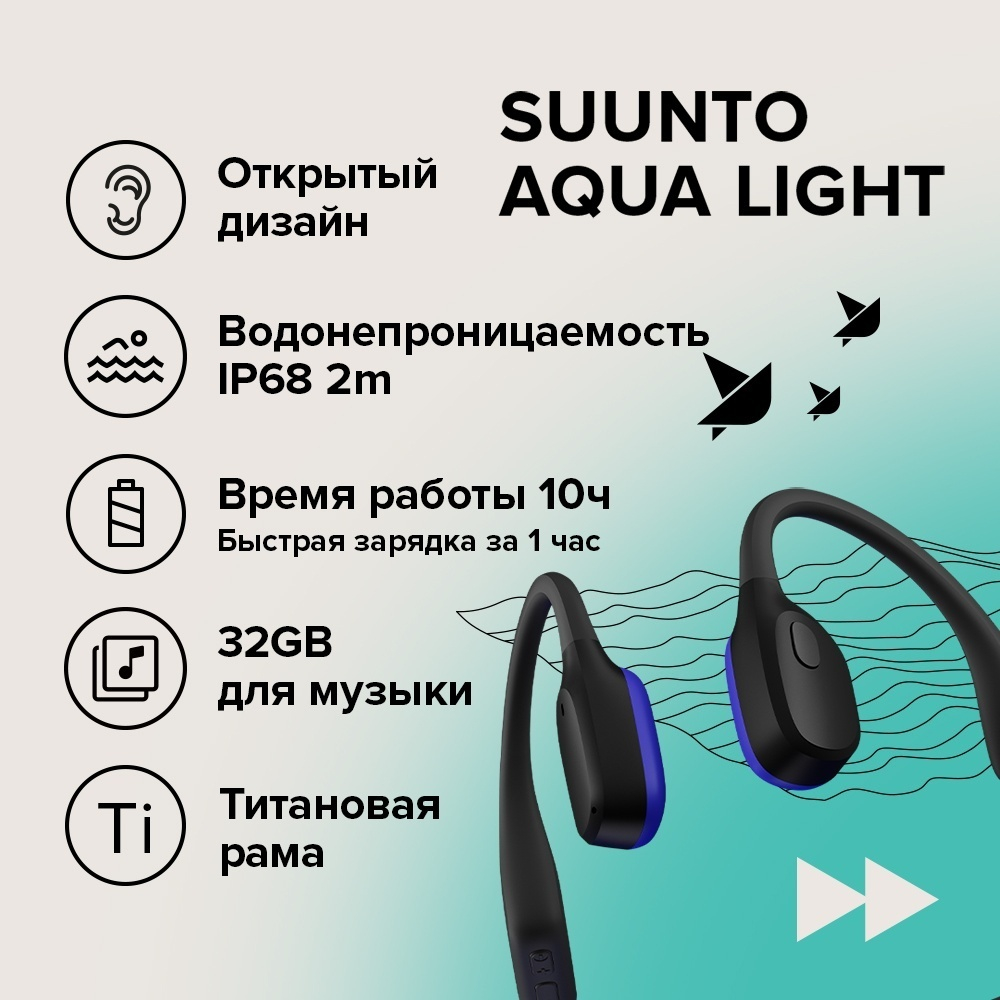 Наушники Suunto Aqua Light фиолетовый
