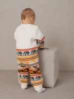 Вязаный комбинезон для новорожденных и малышей на молнии