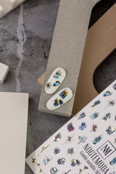 Nogtemoda Наклейки для ногтей Combi Metallic 104