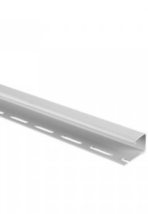 Планка "J-профиль" серый цокольный 3 м АЛЬТА-ПРОФИЛЬ