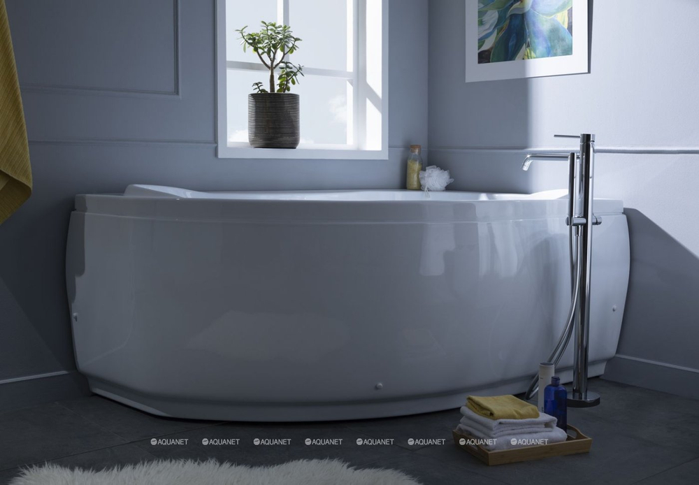 Акриловая ванна Aquanet (Акванет) Capri 160x100 R с каркасом
