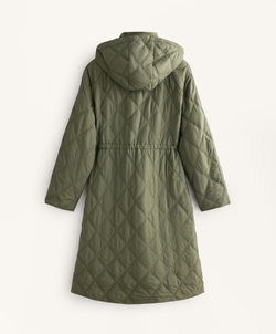 Oysho Водоотталкивающая стеганая куртка FELLEX® AEROGEL, хаки