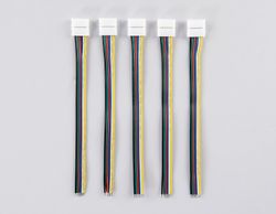 Ambrella Соединитель гибкий односторонний для светодиодной ленты 5050 12/24V (6 конт.) 150 мм GS7351 (5шт) LED Strip GS7351