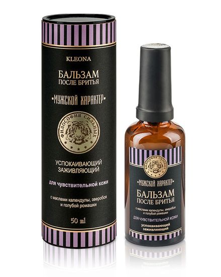 Бальзам после бритья Kleona, Успокаивающий/Заживляющий, 50 мл