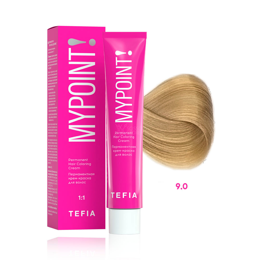 TEFIA Перманентная крем-краска для волос MYPOINT 60мл