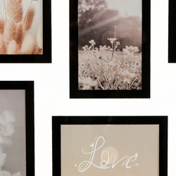 Рамка для фотографий Pleasant moments, 35х55 см, белая/натуральное дерево