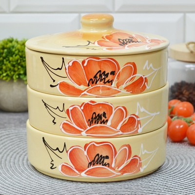 Набор для холодца 3 предмета "Подарочный" Мак бежевый