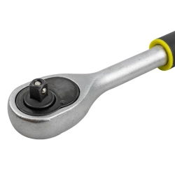 Трещотка реверсивная с резиновой ручкой 3/8''(L-200мм,24зуб.) WMC TOOLS WMC-80234