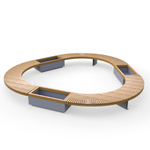 Лавка Rail Road 03 с 3-мя вазонами