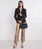 кожаная сумка через плечо fleming soft convertible TORY BURCH - черный(137301)