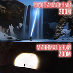 Фонарь налобный аккумуляторный/ Power bank/диод P100,СОВ/T37