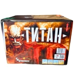 TKB833 Титан — батарея салютов 20 мм на 33 выстрела с веерными вставками, ТК Сервис.