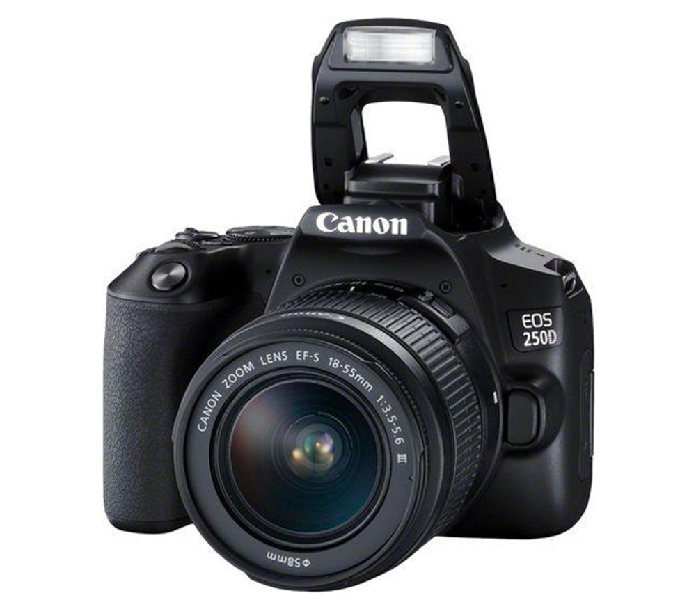Зеркальный фотоаппарат Canon EOS 250D Kit 18-55mm DC III, черный