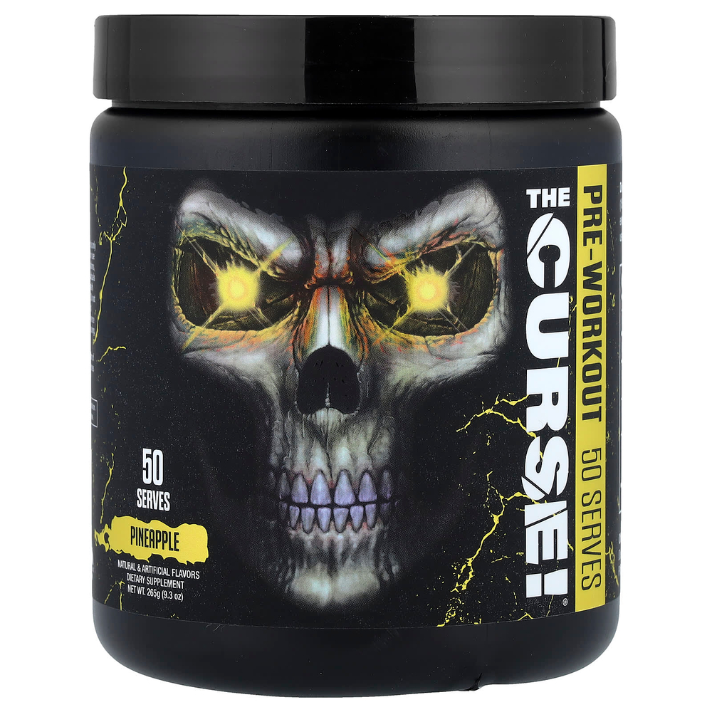 JNX Sports, The Curse!®, предтренировочный комплекс, со вкусом ананаса, 265 г (9,3 унции)