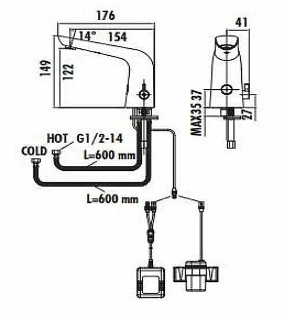 Смеситель для раковины Creavit ES2570