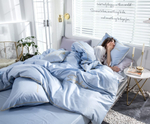 2-спальное постельное белье из сатина Голубое небо