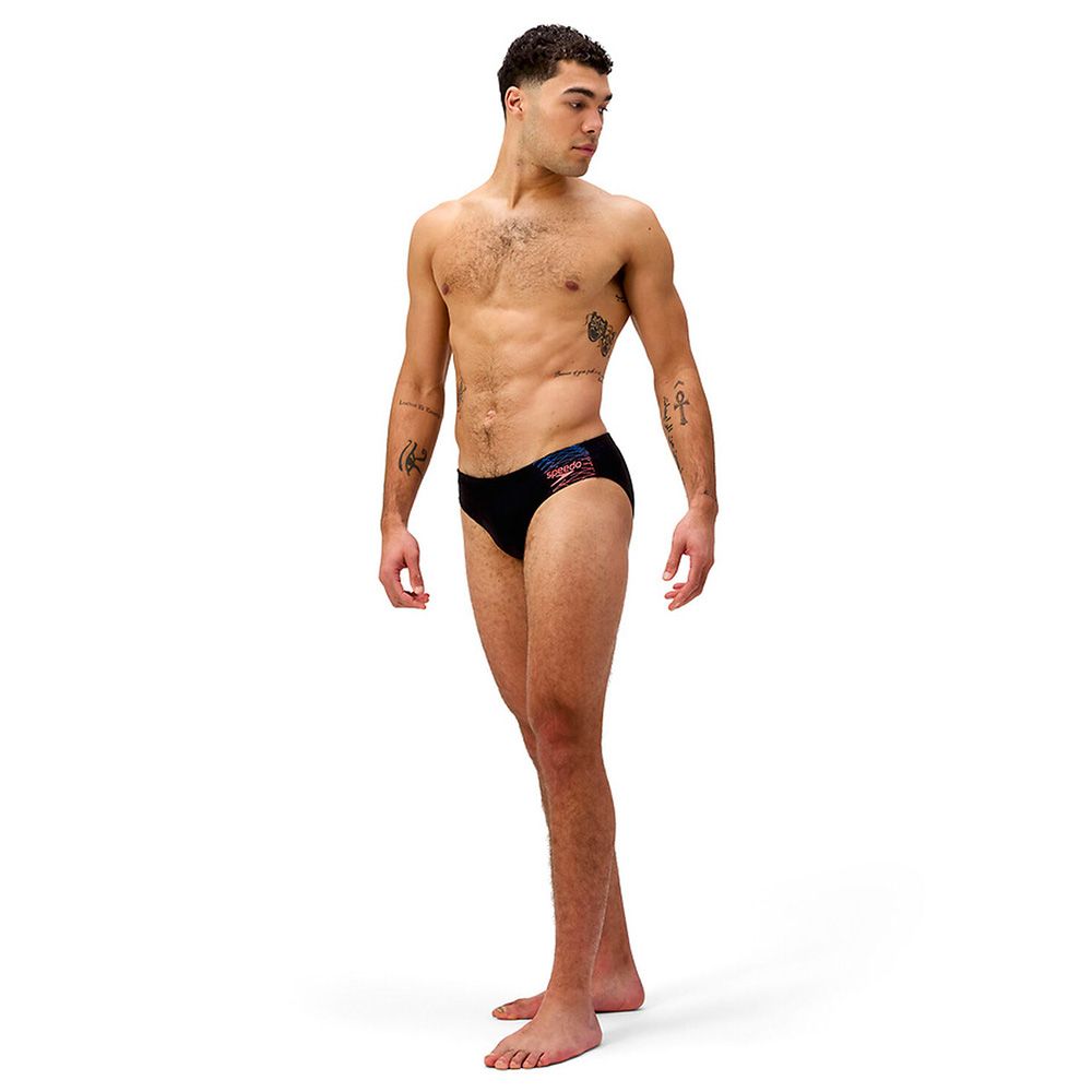 Плавки SPEEDO Medley Logo 7сm Brief, 8-0973918964, р.28 (рос.44), нейлон, эластан, черный