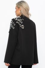 Жакет Цветочное безумие (черный) Б14798-7М LT Collection