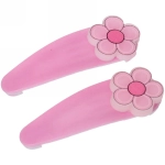 Зажимы для волос детские 2шт «Happy smile», ромашка, микс 4 цвета, 5*2см