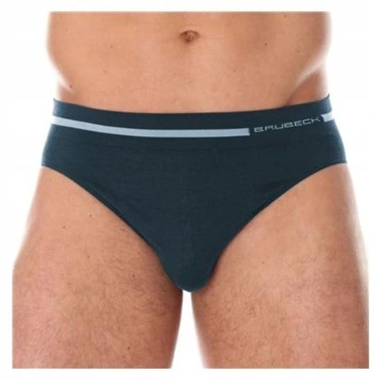 Мужские трусы слипы BRUBECK Comfort Wool BE10050 джинс