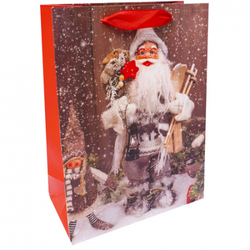 Сумка лам.31*40*12см Новый год ассорти