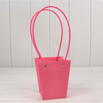 Пакет подарочный 15,5х13х9,5 Ваза для цветов (Розовый)