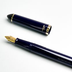 Ручка перьевая Sailor Fude De Mannen Blue GT Fude 40° (12-0150-040) 4