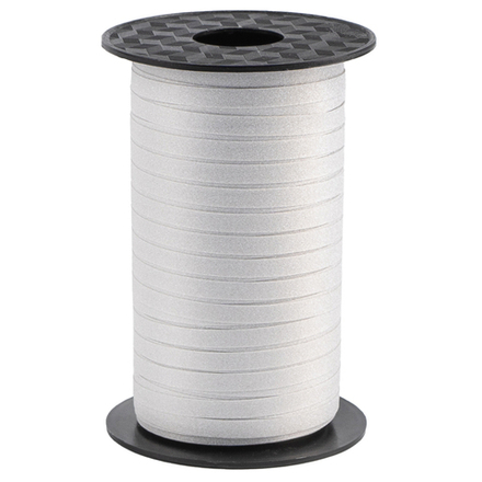 Лента полипропиленовая (0,5 см*100 м) Серебро, Глиттер, 1 шт.