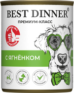 Best Dinner Бест Диннер консервы для щенков Premium меню №1 Ягненок 340 г