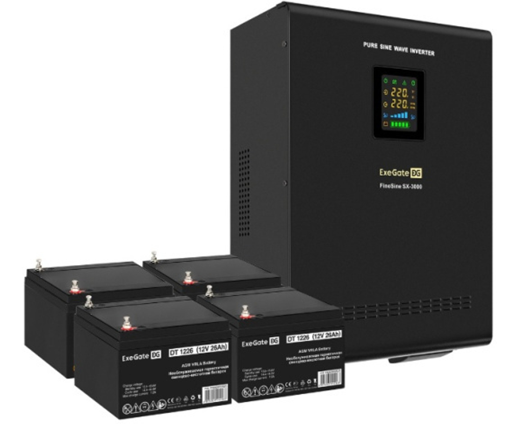 Комплект Exegate FineSine SX-3000.LCD.AVR.2SH.T