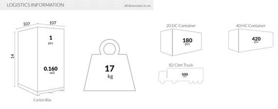 Пластиковый стол Sky Ø105 см, оливковый