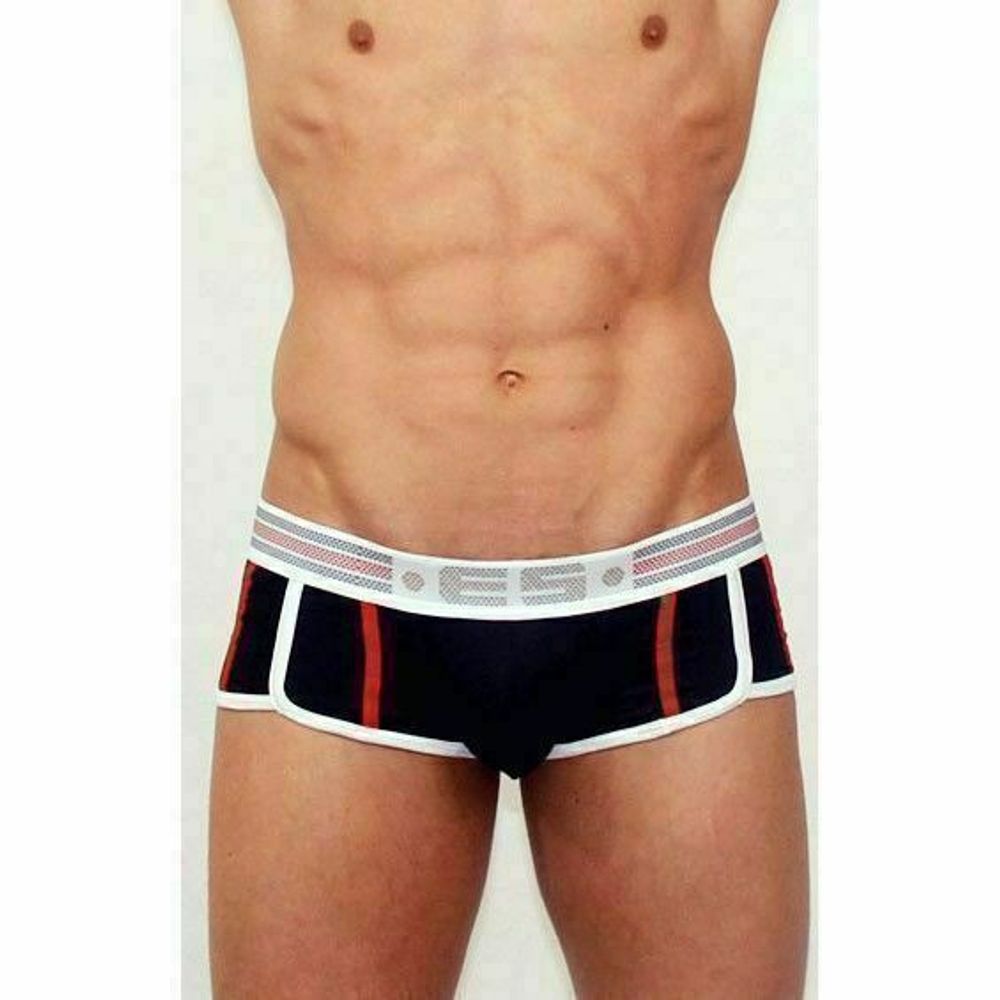 Мужские трусы боксеры черные ES Collection Olympic Sport Boxer Black