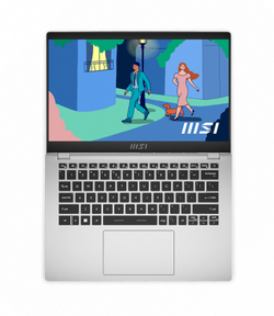 Ноутбук MSI Modern 14 C12M, Core i5-1235U,1.3 GHz,14" FHD 60Hz/DDR4 8GB/512GB M.2 PCIe SSD/Iris Xe Graphics/Urban Silver/Win11H (MS-14J1) 9S7-14J111-239