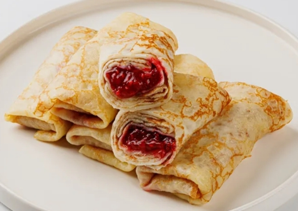 Блинчики с малиной, ТМ Сибирская коллекция, фас по 12шт, прим 1кг