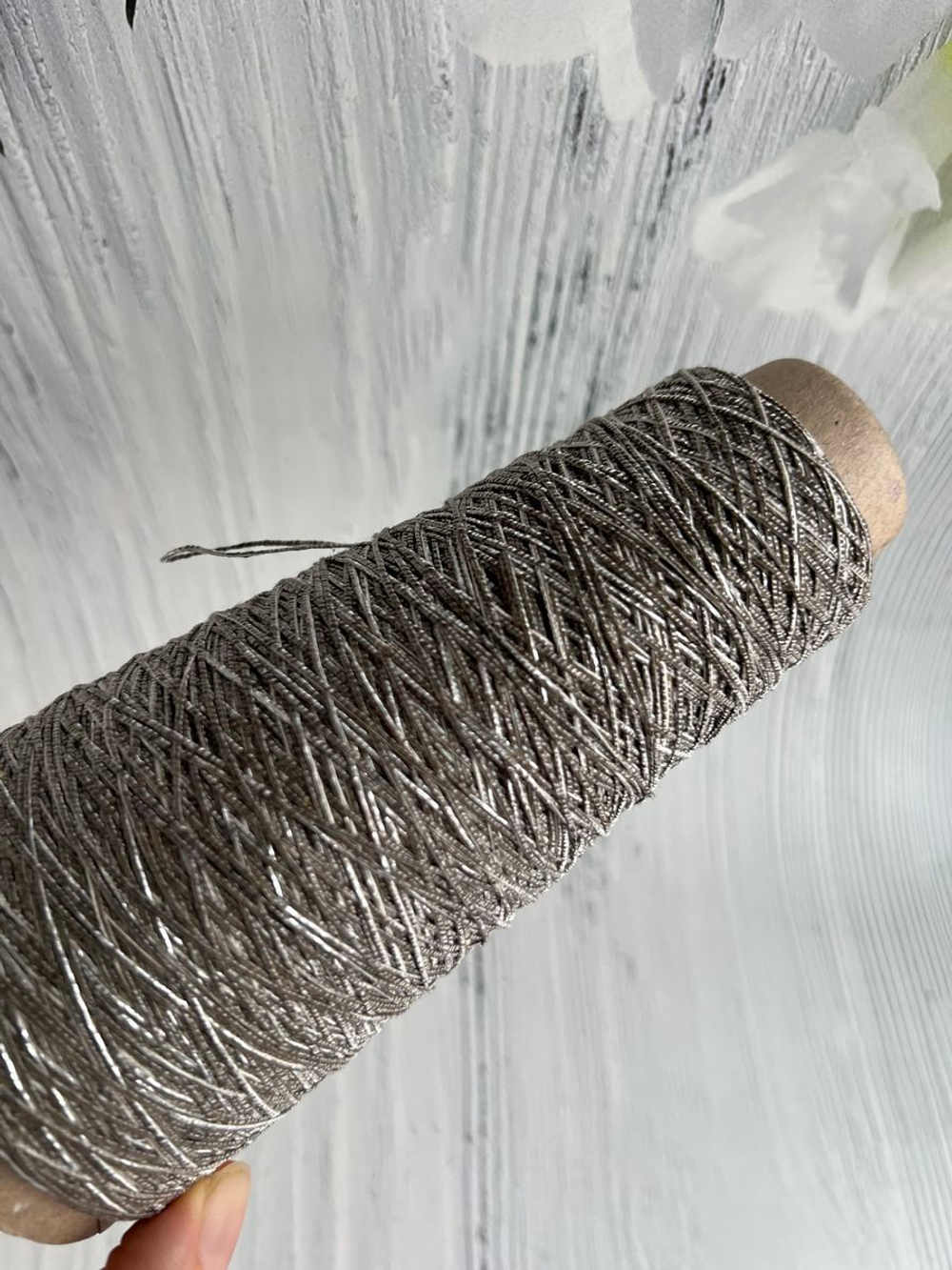 Пряжа для вязания с люрексом