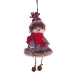 GAEM Изделие декоративное "Снеговик в шубке", L8 W5 H19 см, 4в.