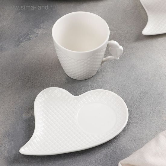 Чайная пара «Сканди», 1 чашка 200 мл, 1 блюдце 16×12 см