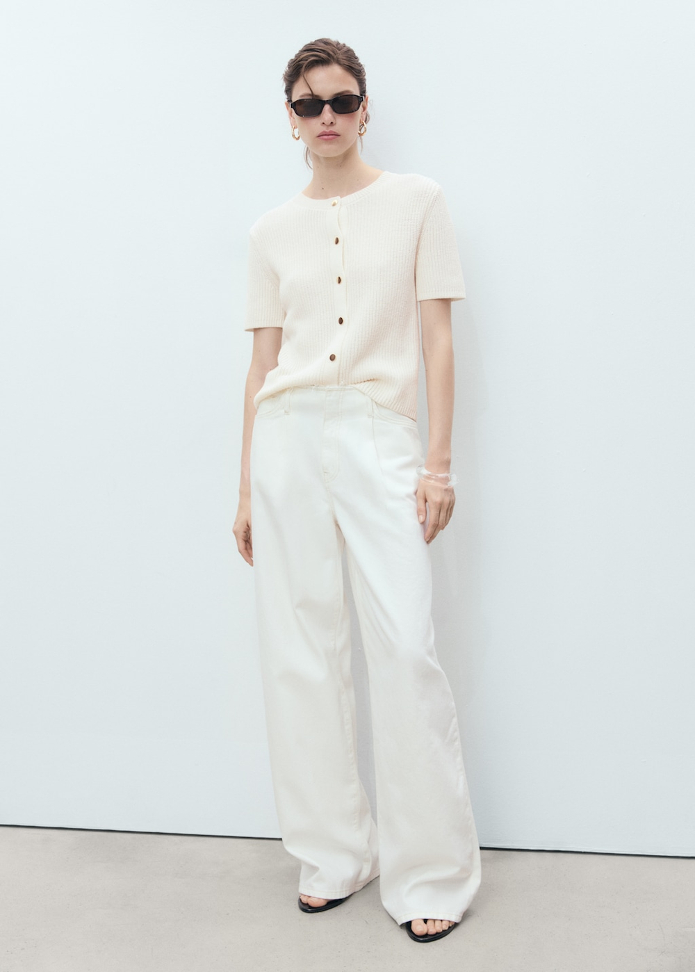 Кардиган с короткими рукавами