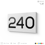 Номер на дверь 240, табличка на дверь для офиса, квартиры, кабинета, аудитории, склада, белая 120х70 мм, Айдентика Технолоджи
