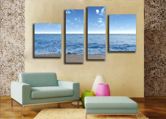 Модульная картина "Морские волны"