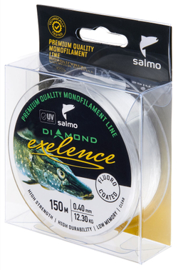 Леска монофильная Salmo Diamond EXELENCE FLUORO COATED Clear 150/040