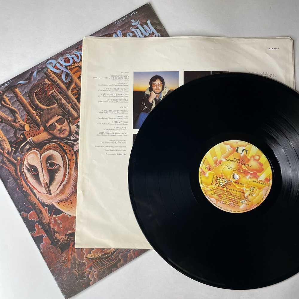 Винтажная виниловая пластинка LP Gerry Rafferty Night Owl (Канада 1979)