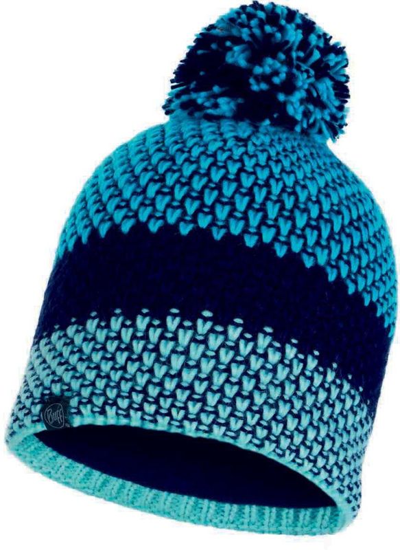 Шапка вязаная с флисом Buff Hat Knitted Polar Tilda Curaçao Blue Фото 1