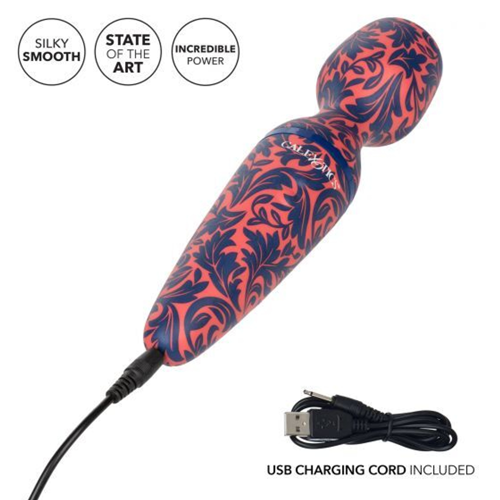 Сине-оранжевый вибромассажер California Exotic Novelties Naughty Bits W.I.L.F Wand I d Like to Fuck SE-4410-39-3