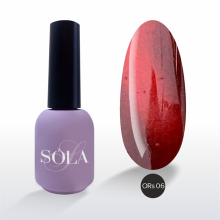 SoLa Гель-лак Only Red Cat 06 Кошачий глаз, 10мл