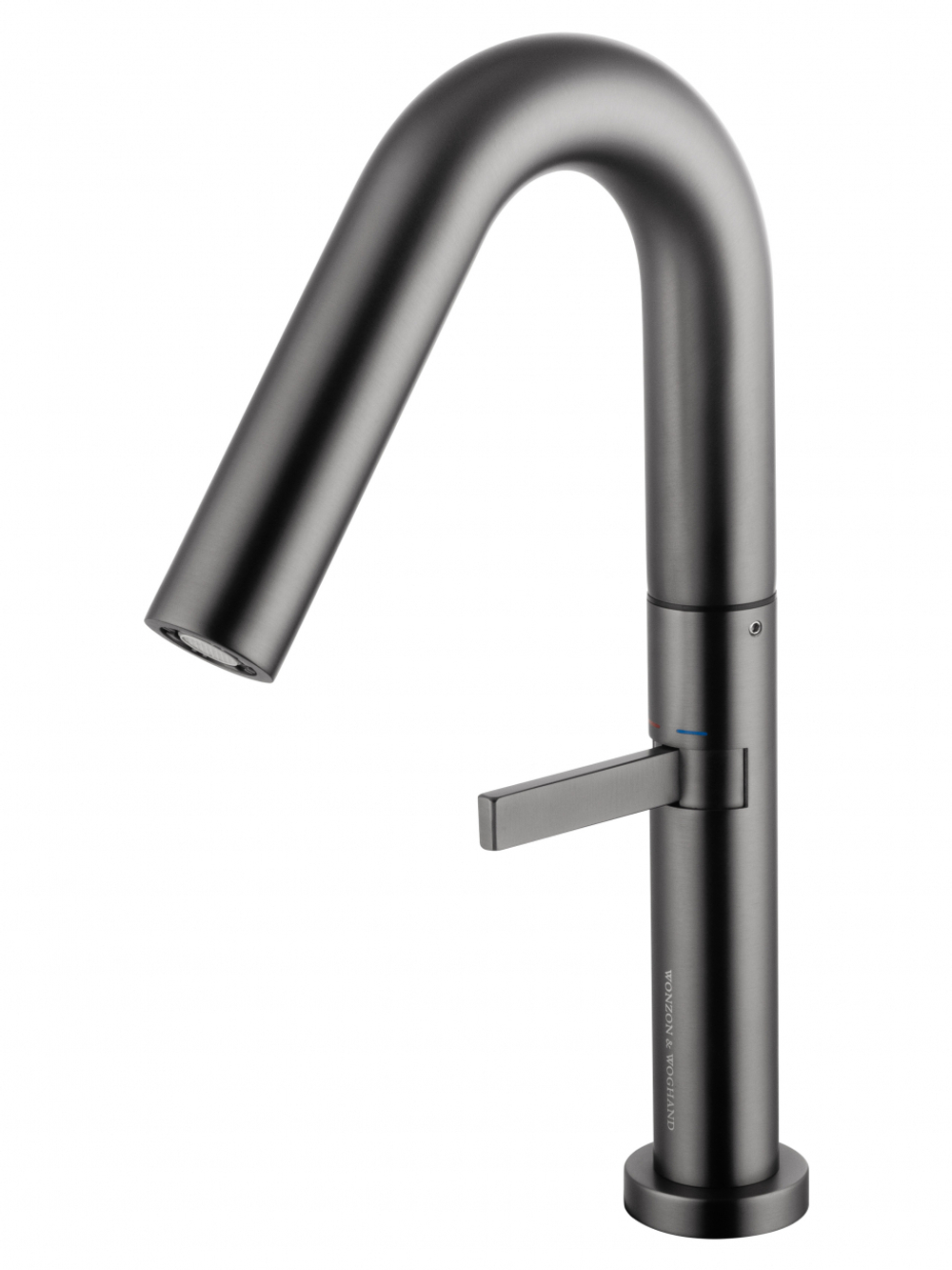 Смеситель для раковины высокий WONZON & WOGHAND, Темный графит (WW-6068-BGG)