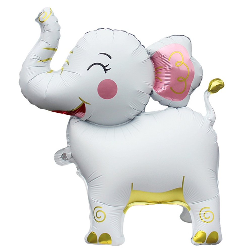 Шар Фольгированный Слоник белый (Белый)