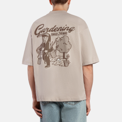 Футболка HAIDED GARDENING Grey Beige